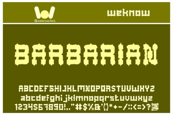 Barbarian Font - Featured Image