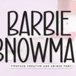 Barbie Snowman Font - Featured Image