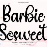 Barbie Sosweet Font - Featured Image
