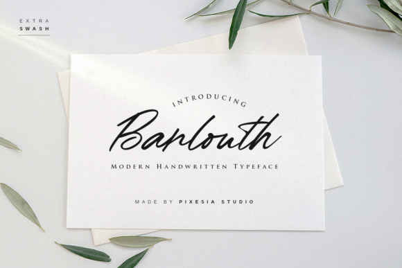Barlouth Font - Featured Image