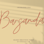 Barsanda Script Font - Featured Image