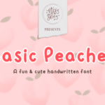 Basic Peaches Font - Featured Image