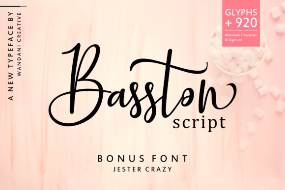 Basston Script Font - Featured Image
