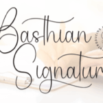 Basthian Signature Font - Featured Image