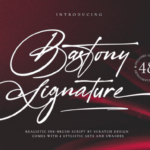 Bastony Signature Font - Featured Image