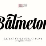 Batmeton Script Font - Featured Image