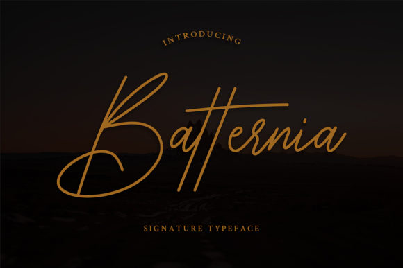 Batternia Font - Featured Image