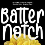 Batternotch Font - Featured Image