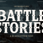 Battle Stories Font - Featured Image
