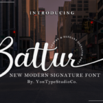 Battur Font - Featured Image