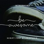 Be Awesome Font - Featured Image