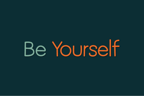 Be Yourself Font - Featured Image