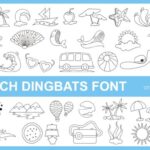 Beach Dingbats Font - Featured Image