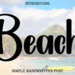 Beach Font - Featured Image