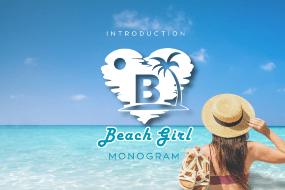 Beach Girl Monogram Font - Featured Image