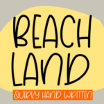 Beach Land Font - Featured Image