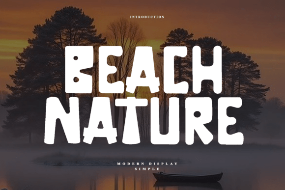 Beach Nature Font - Featured Image
