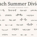 Beach Summer Divider Font - Featured Image