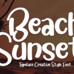 Beach Sunset Font - Featured Image