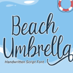 Beach Umbrella Font - Featured Image