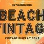 Beach Vintage Font - Featured Image