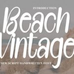 Beach Vintage Font - Featured Image