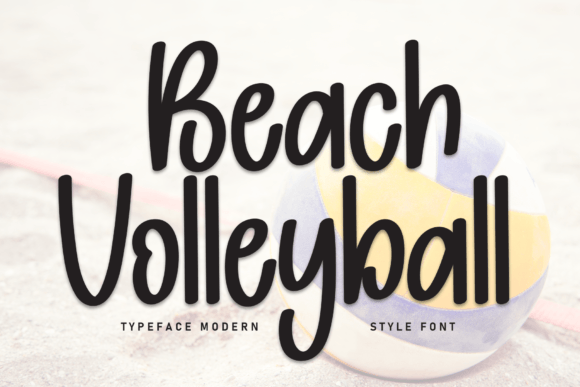 Beach Volleyball Font - Featured Image