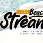 Beachy Stream Font - Featured Image