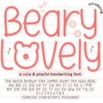 Beary Lovely Font - Featured Image