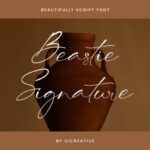 Beastie Signature Font - Featured Image