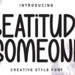 Beatitude Someone Font - Featured Image