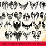 Beautiful Angel Wings Font - Featured Image