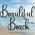 Beautiful Beach Font - Featured Image