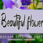 Beautiful Flower Font - Featured Image