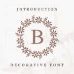 Beautiful Flower Monogram Font - Featured Image