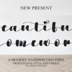 Beautiful Homework Font - Featured Image
