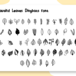 Beautiful Leaves Font - Featured Image
