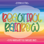 Beautiful Rainbow Font - Featured Image