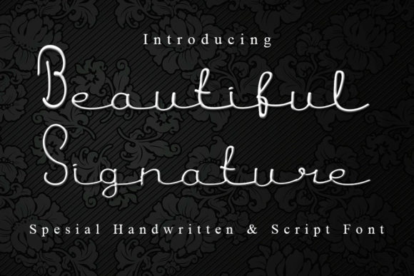 Beautiful Signature Font - Featured Image