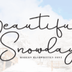 Beautiful Snowday Font - Featured Image