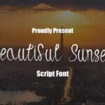 Beautiful Sunset Font - Featured Image