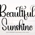 Beautiful Sunshine Font - Featured Image