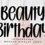 Beauty Birthday Font - Featured Image