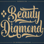 Beauty Diamond Font - Featured Image