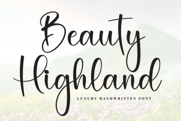 Beauty Highland Font - Featured Image