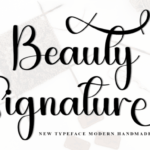 Beauty Signature Font - Featured Image