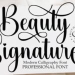 Beauty Signature Font - Featured Image