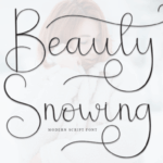 Beauty Snowing Font - Featured Image