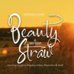 Beauty Straw Font - Featured Image