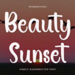 Beauty Sunset Font - Featured Image